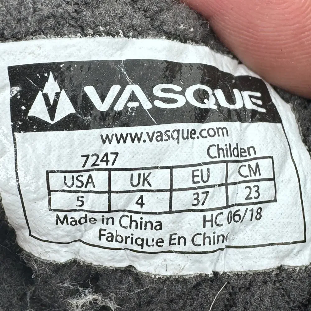 Vasque Coldspark UltraDry Winter Boots Waterproof Leather Blue Kids‎ Size 5